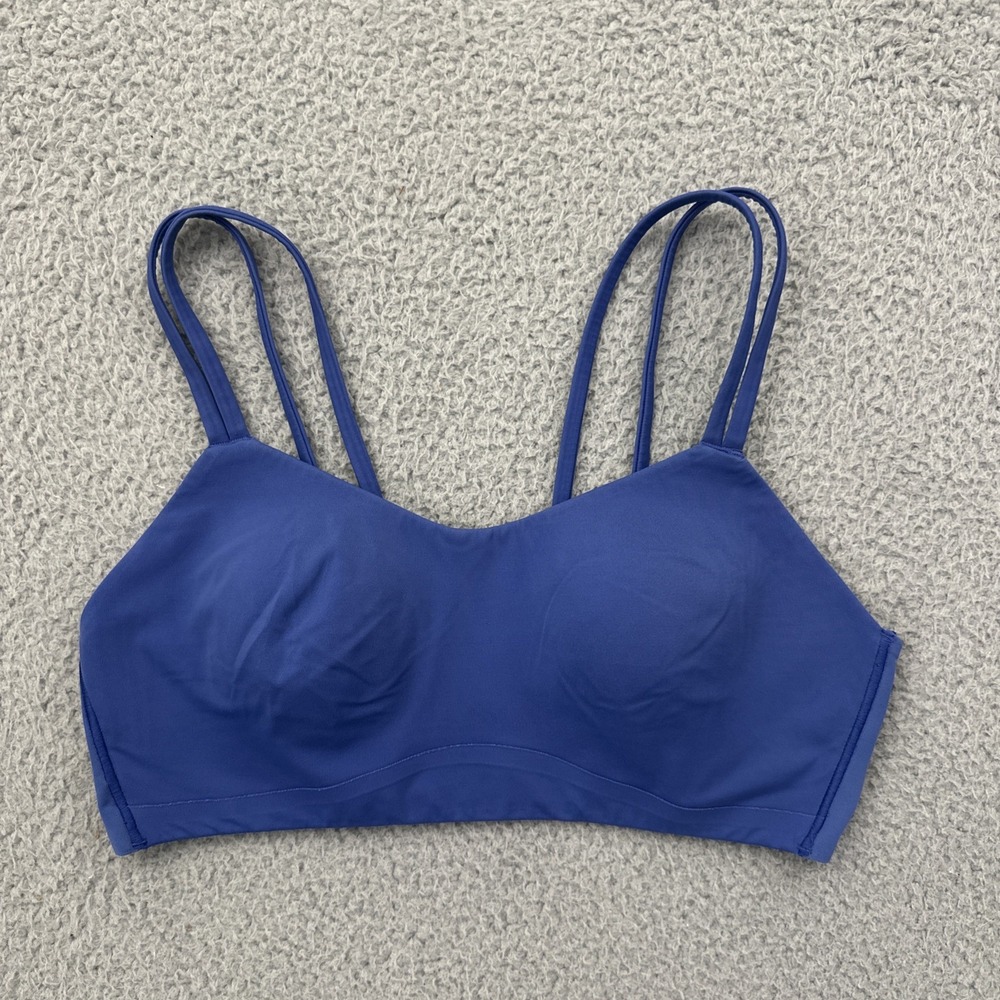 Lululemon Like A Cloud Sports Bra Wild Indigo Blue Athletic Athleisure Women 10